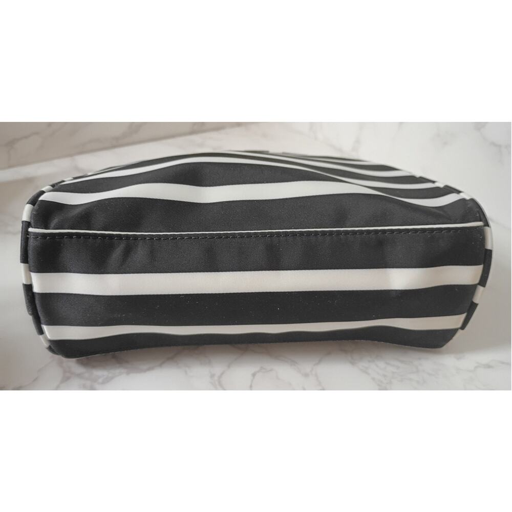KATE SPADE Dawn Black & White Sailing Stripe Dome Cosmetic Bag - NWOT - Picture 5 of 7